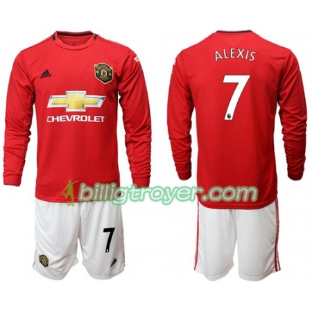 Billige Fotballdrakter Manchester United Alexis 7 Barn Hjemmedraktsett 2019/20 Langermet